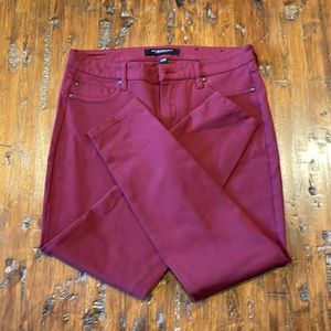 Liverpool size 8 skinny jean/pant -wine color